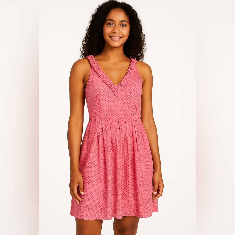 Anthropologie Moulinette Soeurs Pink Polka Dot Dress - Women’s Size 0